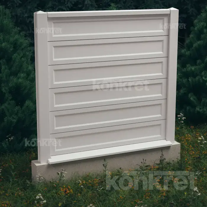 Betonzaun Smooth-Rebated (KS900)